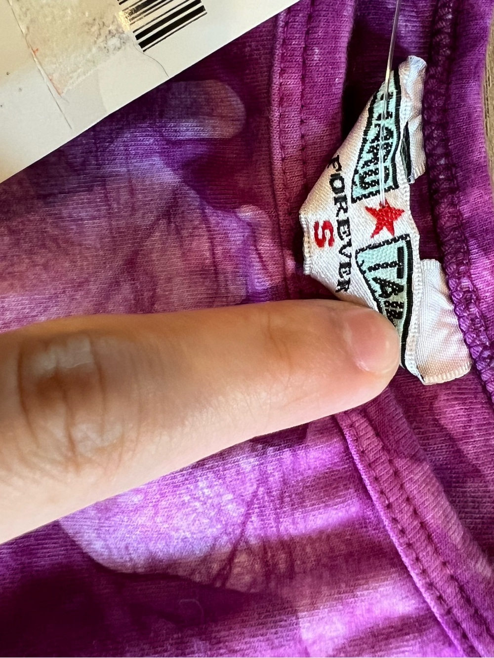 Hard Tail Pink Purple Tie-Dye Spaghetti Strap Tank - Picture 2 of 5
